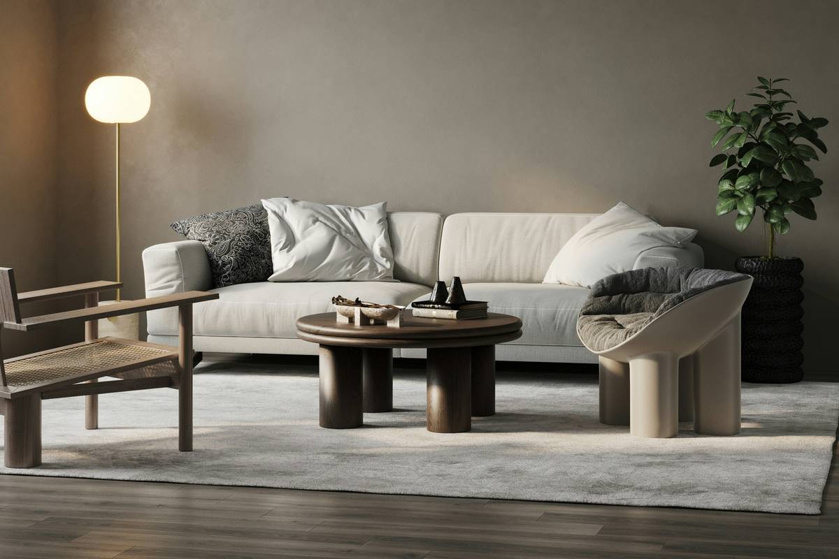 Modern WiFi smart bed with ambient lighting and embedded sensors